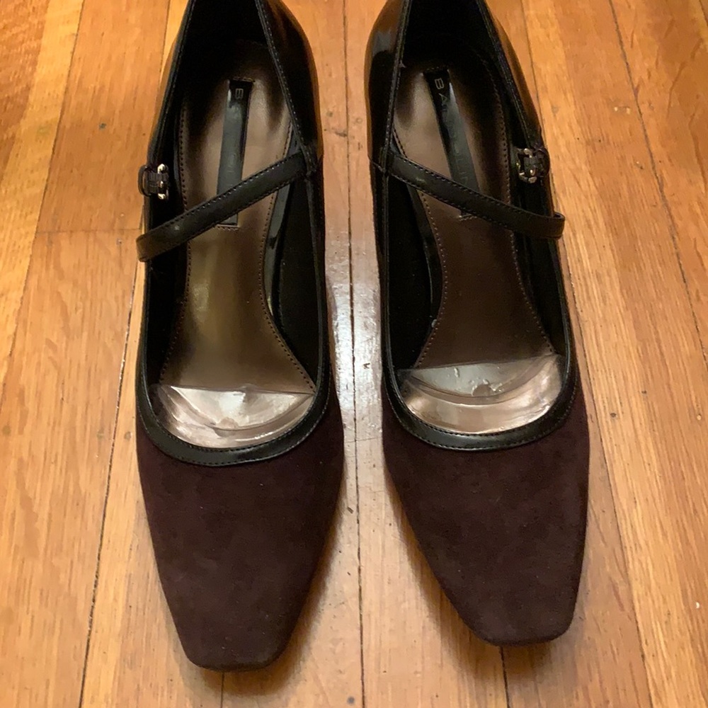 Bandolino Brown Suede Mary Jane Heels